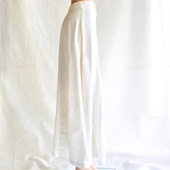 Ralph Lauren Country off white cotton fit and flare maxi skirt size 8 - Picture 6 of 14